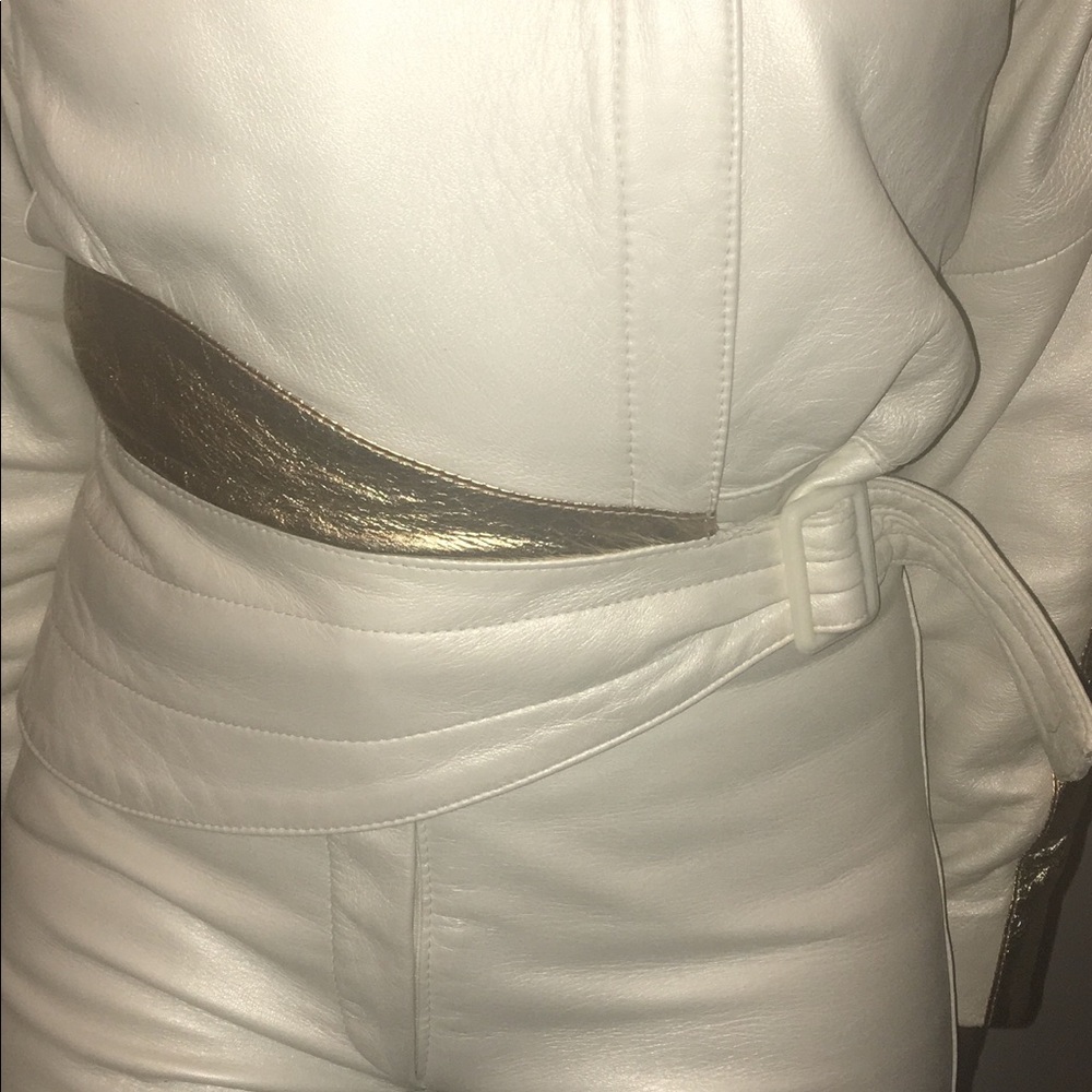 Top Quality Leather pant suit